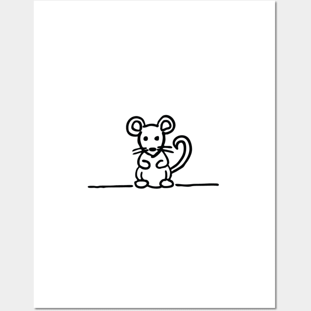 Mouse Wall Art by LunarCartoonist